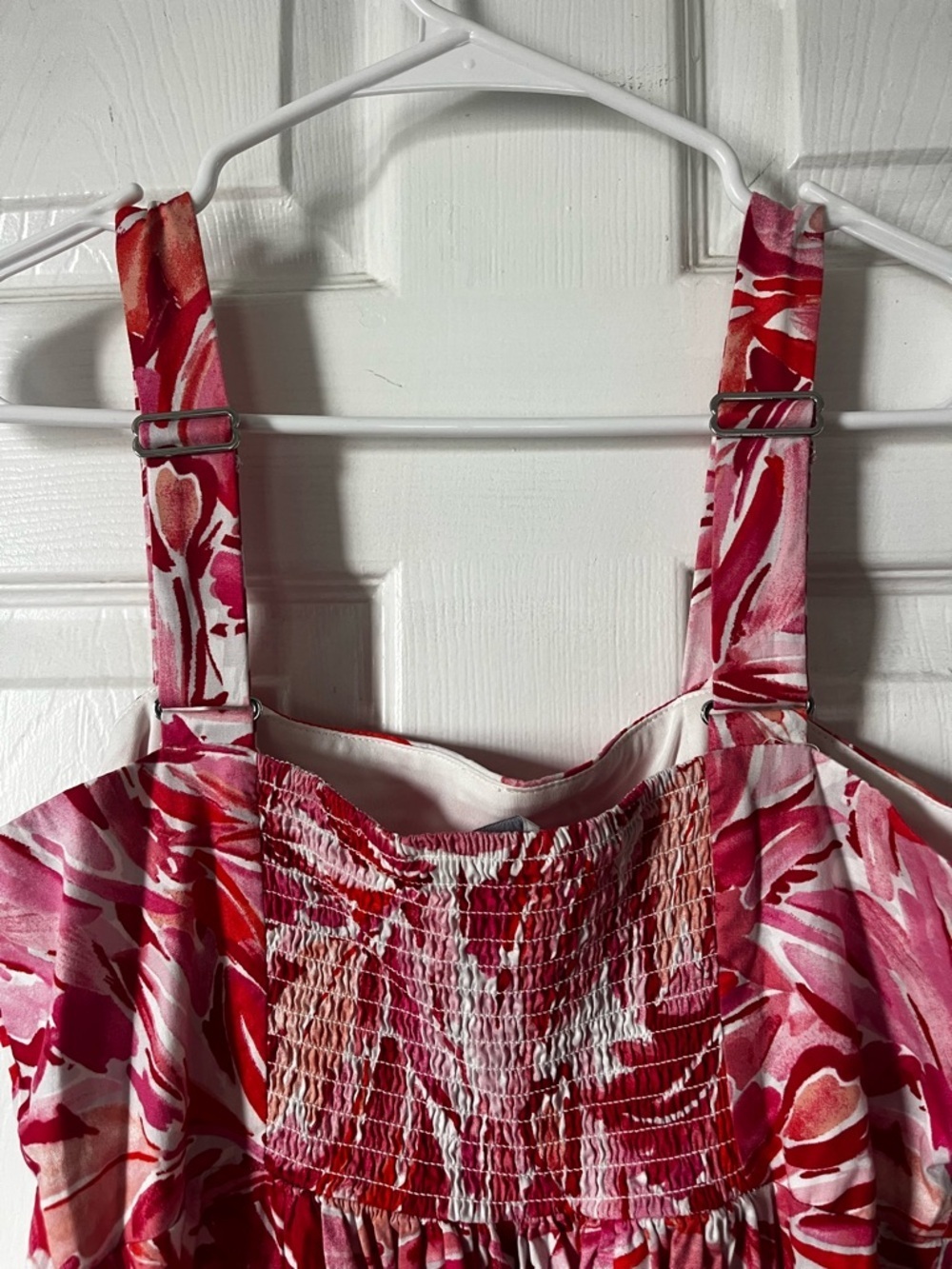 London Times Red and Pink Floral Maxi Dress - Picture 4 of 7